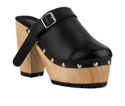 Women's Rag & Co Alona Block Heel Platform Clogs -Shoecarnival 2 101