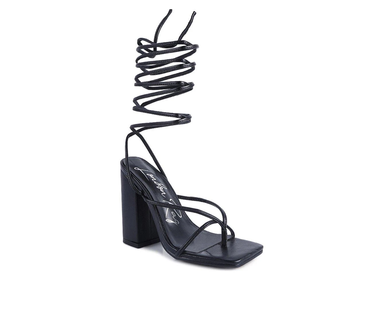 Women's London Rag Dance Block Heel Dress Sandals 3 Women's London Rag Dance Block Heel Dress Sandals - Image 3