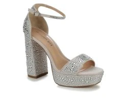Women's Madden Girl Omega Rhinestone Platform Special Occasion Shoes -Shoecarnival 2 442