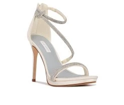 Women's Nine West Lavern Bridal Dress Sandals 8 Women's Nine West Lavern Bridal Dress Sandals -Shoecarnival 2 463