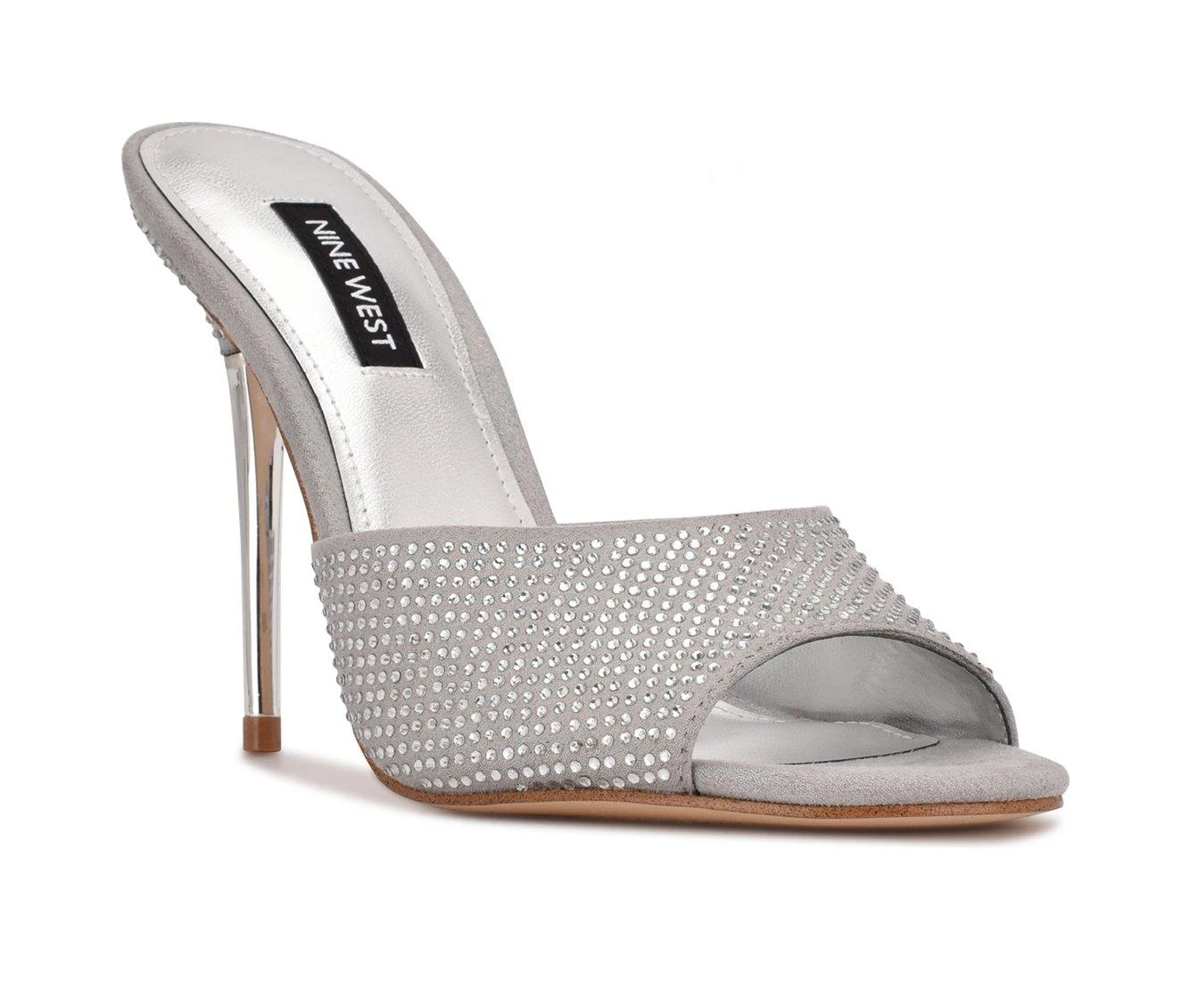 Women's Nine West Divas Rhinestone Dress Sandals 3 Women's Nine West Divas Rhinestone Dress Sandals - Image 3