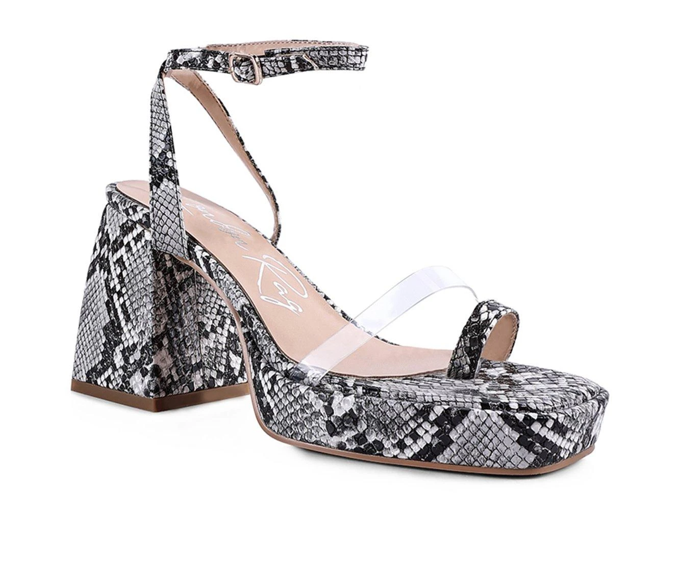 Women's London Rag Such Flirt Block Heel Dress Sandals 3 Women's London Rag Such Flirt Block Heel Dress Sandals - Image 3