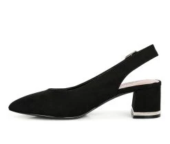 Women's London Rag Top Job Block Heel Pumps -Shoecarnival 3 182