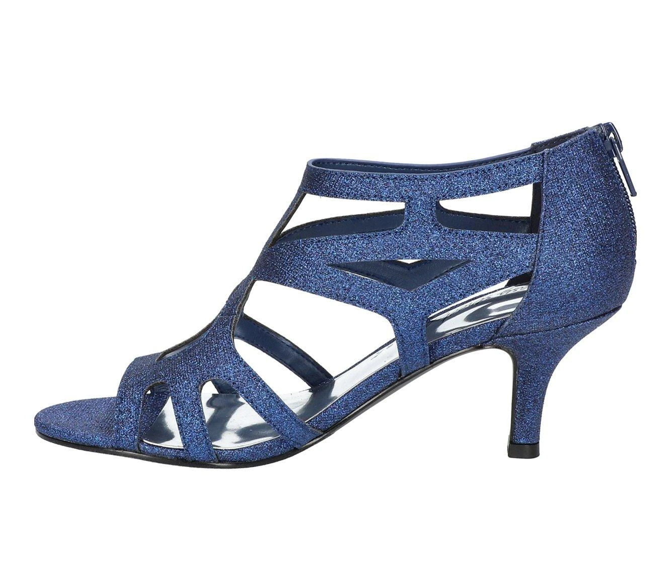 Women's Easy Street Flattery Strappy Heeled Dress Sandals 4 Women's Easy Street Flattery Strappy Heeled Dress Sandals - Image 4