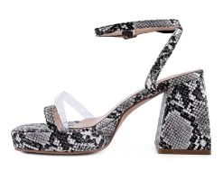 Women's London Rag Such Flirt Block Heel Dress Sandals 9 Women's London Rag Such Flirt Block Heel Dress Sandals -Shoecarnival 3 52