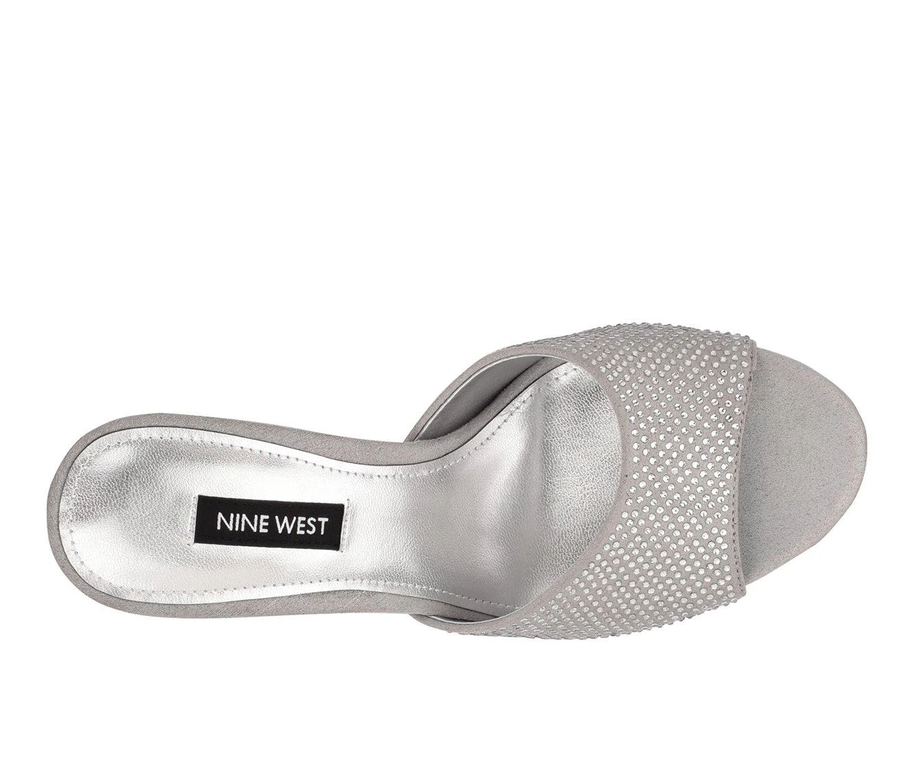 Women's Nine West Divas Rhinestone Dress Sandals 5 Women's Nine West Divas Rhinestone Dress Sandals - Image 5